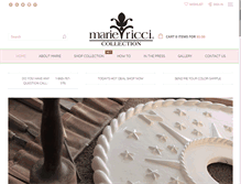 Tablet Screenshot of mariericci.com